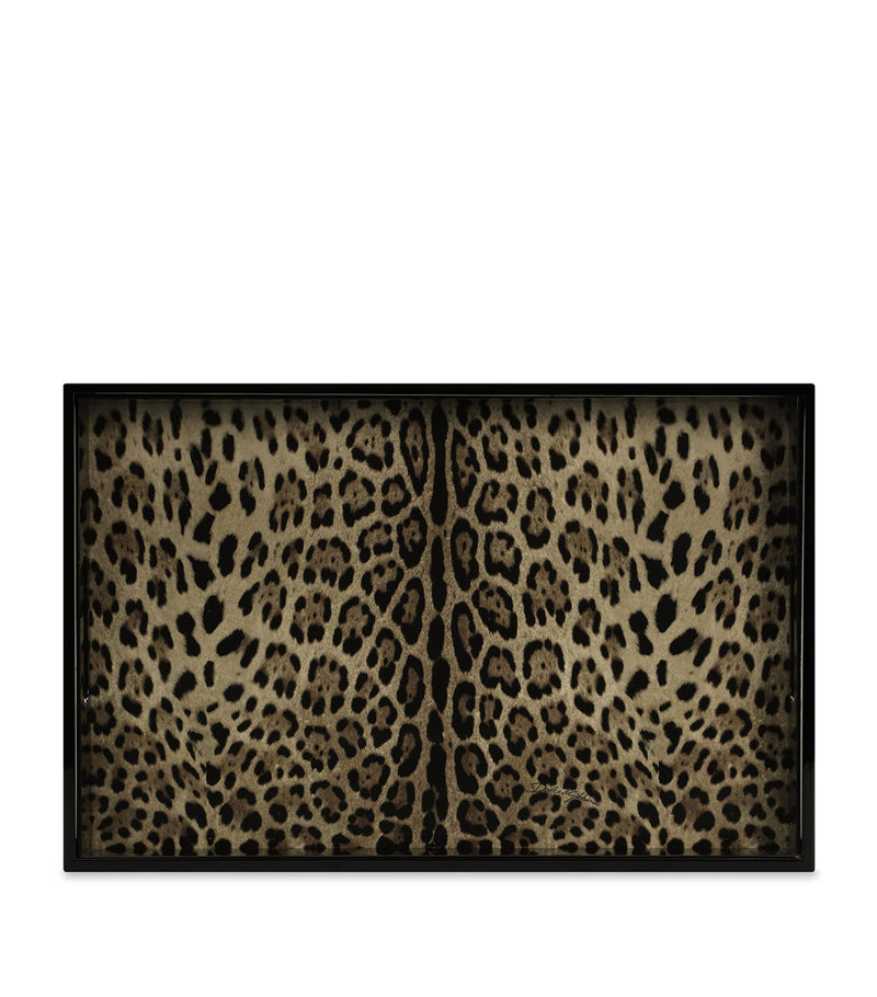 Dolce&Gabbana leopard print serving tray - British product