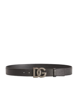Harrods Dolce&Gabbana Calfskin Logo Belt- Buy online at McGrocer