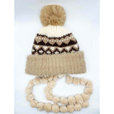 SVNX Chunky Beanie in Beige Multi, UK version