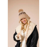 SVNX Chunky Beanie in Beige Multi, UK version