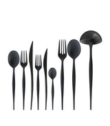Harrods Bugatti Natura 45-Piece Stainless Steel Cutlery Set- Buy online at McGrocer