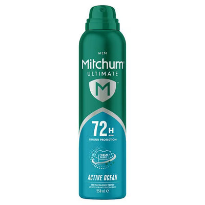 Superdrug Mitchum Male Ultimate 72H Active Ocean Anti-Perspirant Spray 250ml- Buy online at McGrocer