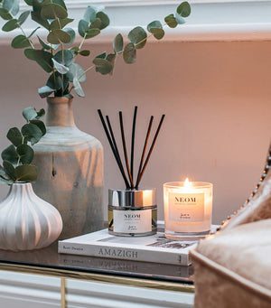 Essential Oil-Infused Aromatherapy Candle with Lavender and Jasmine, 1-Wick, 185g