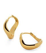 Harrods Monica Vinader Small Gold Vermeil Swirl Hoop Earrings- Buy online at McGrocer
