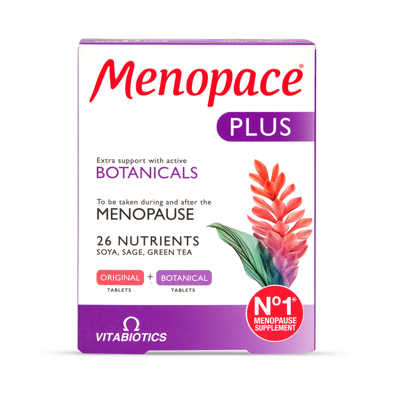 Vitabiotics Menopace Plus supplement 56 tablets (British brand)