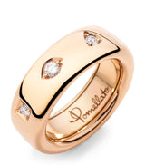 Harrods Pomellato Iconica Rose Gold and Diamond Ring- Buy online at McGrocer