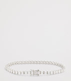 Harrods white gold diamond tennis bracelet 6.00ct - British product