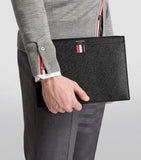 Thom Browne medium leather pouch - British product
