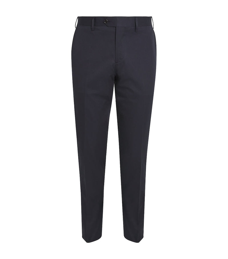 Slim-Fit Coloured Denim Biker Trousers with Multiple Zipped Pockets