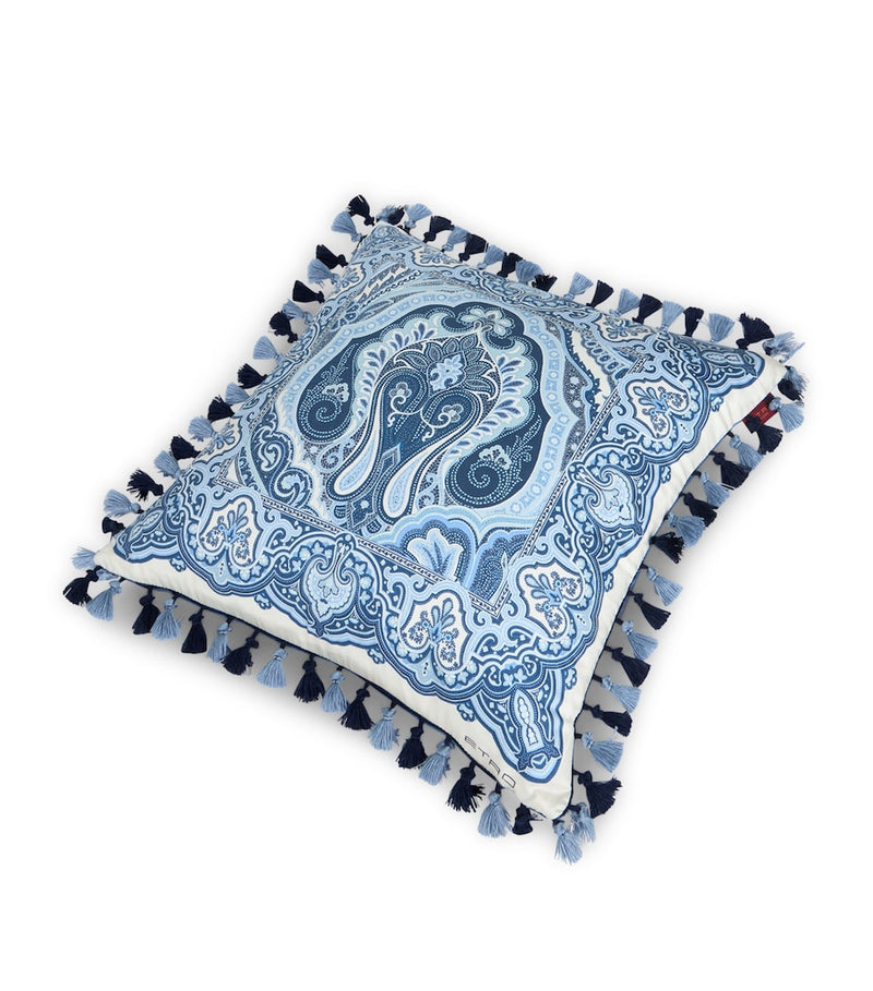Etro Hoa tassel-trim cushion 45cm x 45cm, imported from the UK