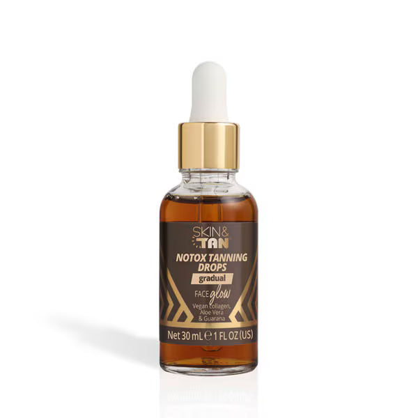 Skin & Tan Notox Face Glow Tanning Drops 30ml (British brand)