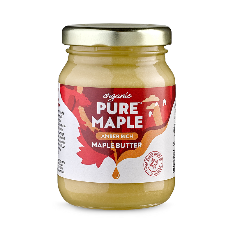 Pure Maple organic amber maple butter 160g jar (British brand)