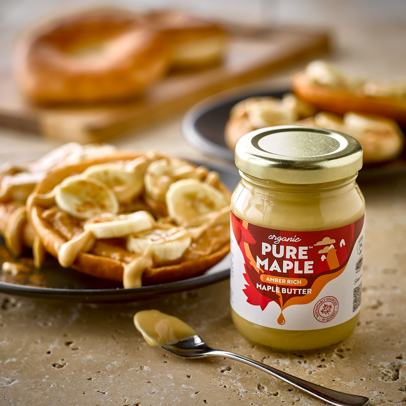 Pure Maple organic amber maple butter 160g jar (British brand)
