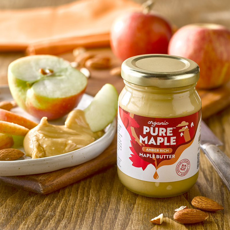 Pure Maple organic amber maple butter 160g jar (British brand)