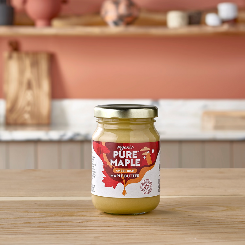 Pure Maple organic amber maple butter 160g jar (British brand)