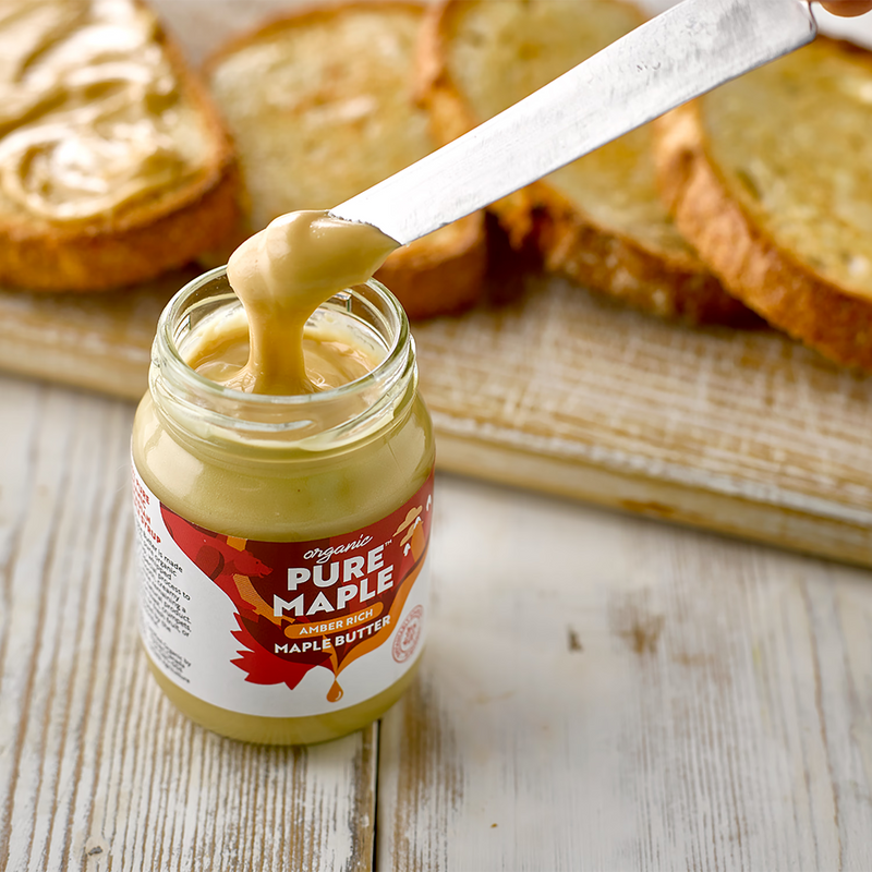 Pure Maple organic amber maple butter 160g jar (British brand)