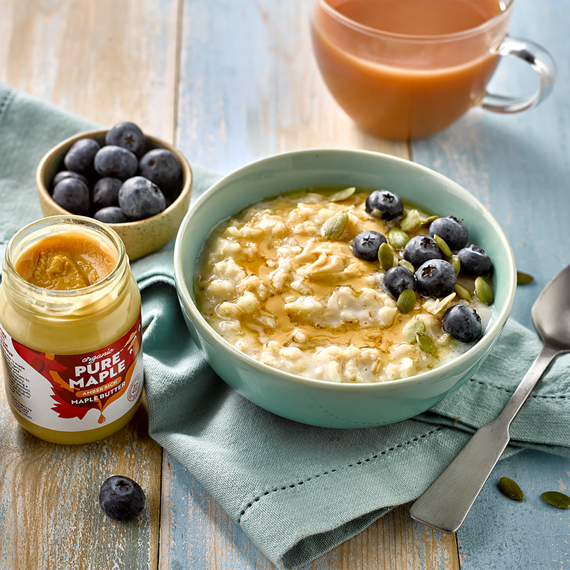 Pure Maple organic amber maple butter 160g jar (British brand)