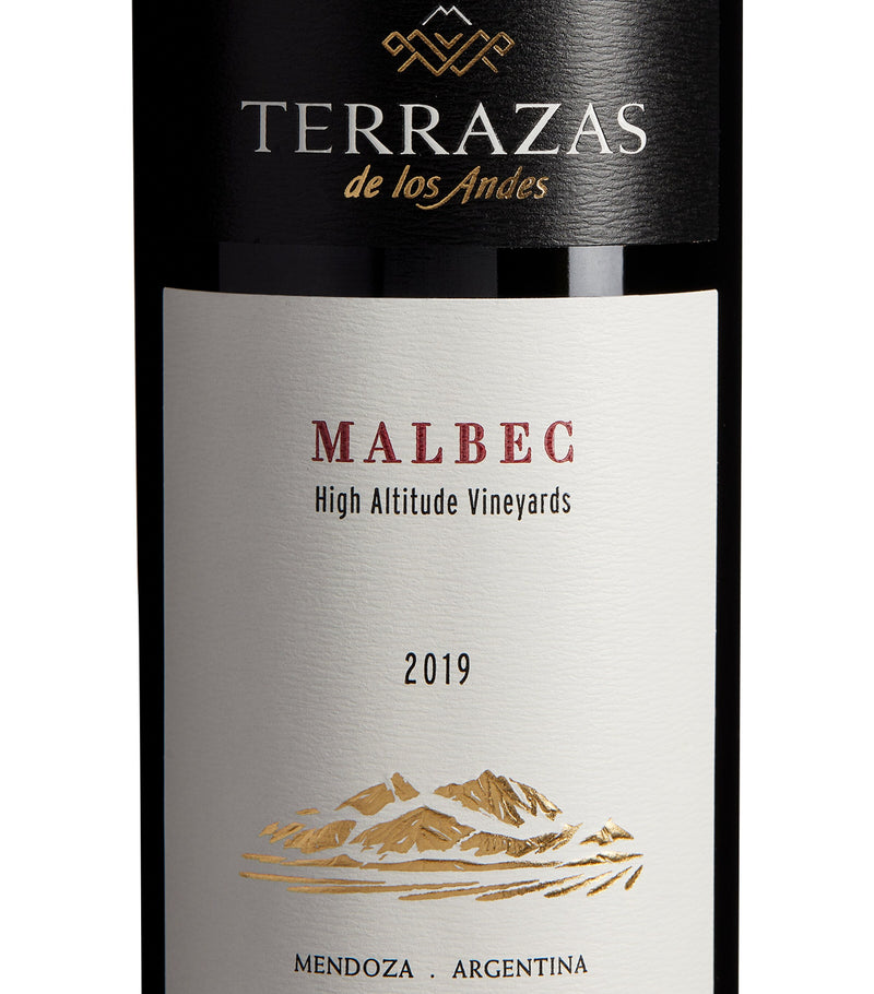 Terrazas de los Andes Malbec red wine 2022 vintage 75cl (British brand)