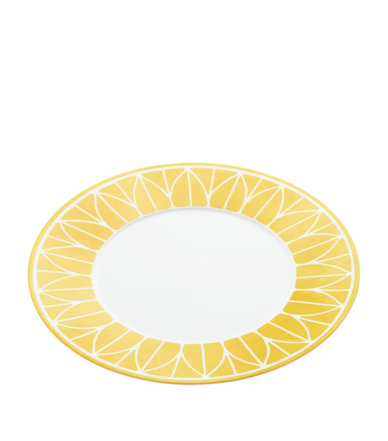 Christofle porcelain dinner plate Malmaison Riviera 27cm, imported from the UK