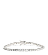 Harrods Harrods White Gold and Diamond Tennis Bracelet (4.00ct)- Buy online at McGrocer