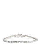 Harrods white gold diamond tennis bracelet 4.00ct - British product