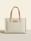 Burberry small check zip canvas tote bag 34cm, UK version