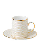 Wedgwood Gio Gold espresso cup and saucer (British brand)