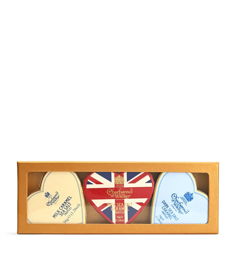 Charbonnel et Walker salted caramel mini chocolate hearts 105g - British product