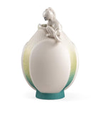 Lladró porcelain monkey vase 42cm decorative piece, UK version