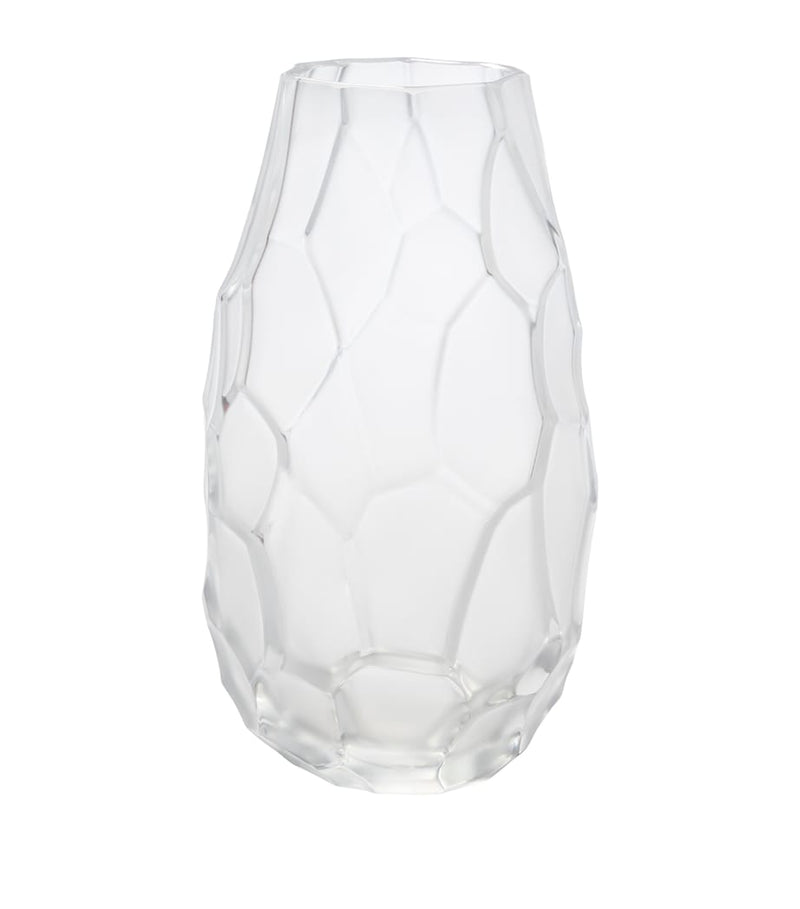 Lalique small crystal Silex vase 14cm, UK version