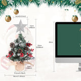 Livingandhome Mini Pre Lit Artificial DIY Christmas Tree