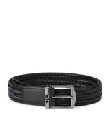 Harrods Salvatore Ferragamo Leather Woven Gancini Belt 3.5cm- Buy online at McGrocer