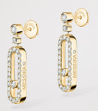 Messika Move Uno yellow gold diamond earrings 0.40ct - British product