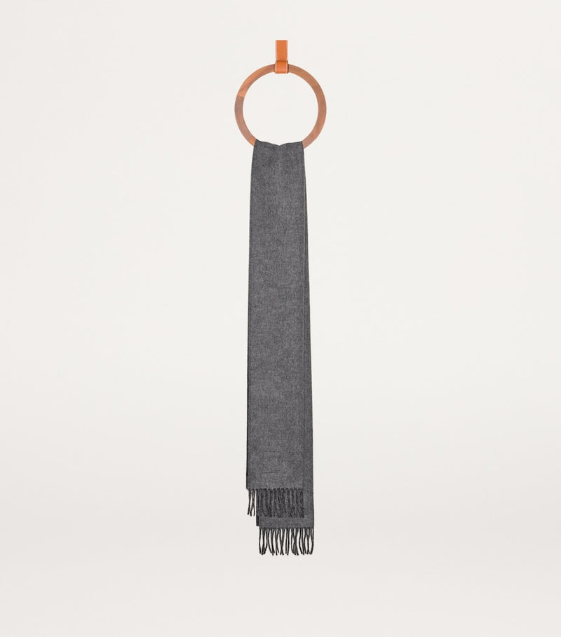LOEWE Wool-Cashmere Anagram scarf 180cm x 28cm, imported from the UK