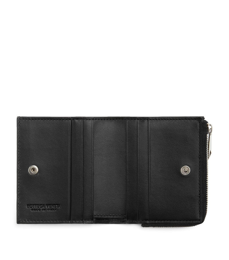 Bottega Veneta small intrecciato bifold zipped wallet, UK version