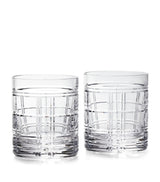 Harrods Ralph Lauren Home Hudson Plaid Old Fashioned Glasses Set of 2- Buy online at McGrocer