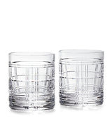 Harrods Ralph Lauren Home Hudson Plaid Old Fashioned Glasses Set of 2- Buy online at McGrocer