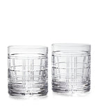 Ralph Lauren Hudson Plaid old-fashioned glasses set of two, imported from the UK