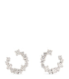 Suzanne Kalan mini spiral diamond hoop earrings, UK version