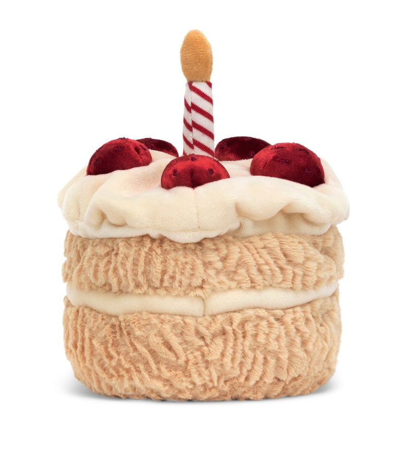 Jellycat amuseables birthday cake plush toy 16cm (British brand)