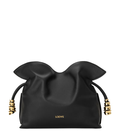Harrods LOEWE Mini Leather Flamenco Purse H18cm x W24cm x D9cm- Buy online at McGrocer