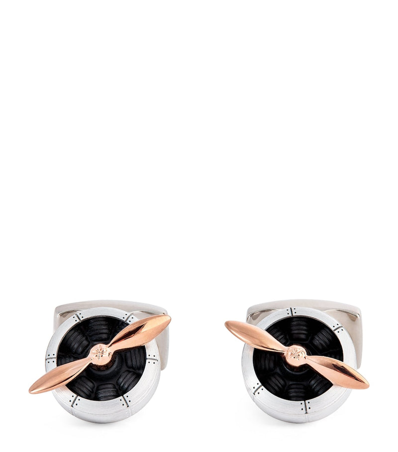 Deakin & Francis Sopwith Propellor cufflinks, imported from the UK