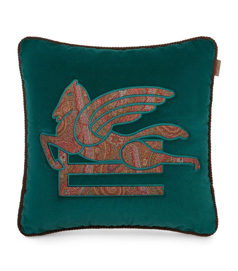Etro Cotton Embroidered Somerset Cushion 45cm x 45cm - British product