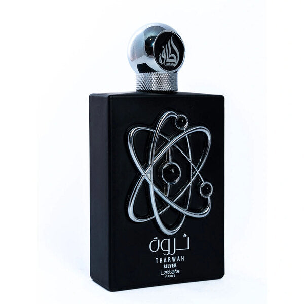 Lattafa Pride Tharwah Silver perfume bottle 100ml, UK version