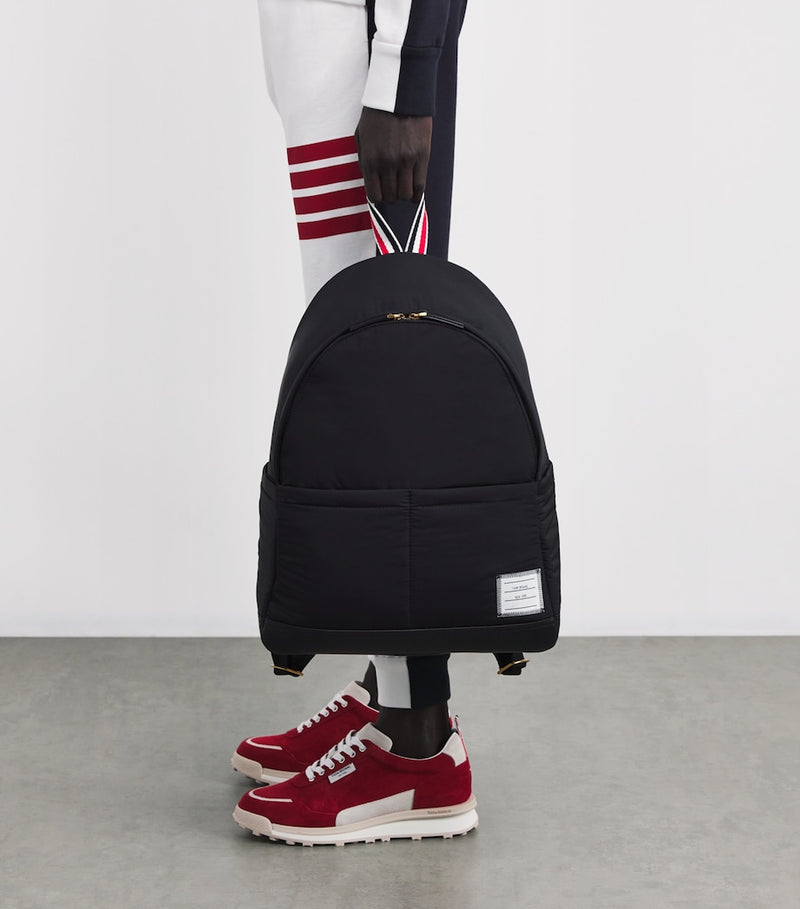 Thom Browne twill multi-pocket backpack, UK version