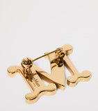 Max Mara monogram brooch crystal embellishment - British product