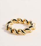 Eddie Borgo gold-plated torsade bracelet 19cm, imported from the UK