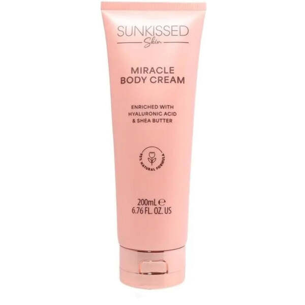 Sunkissed Miracle Body Cream vegan formula 200ml (British brand)