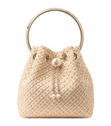 Harrods Jimmy Choo Raffia Bon Bon Top-Handle Bag- Buy online at McGrocer