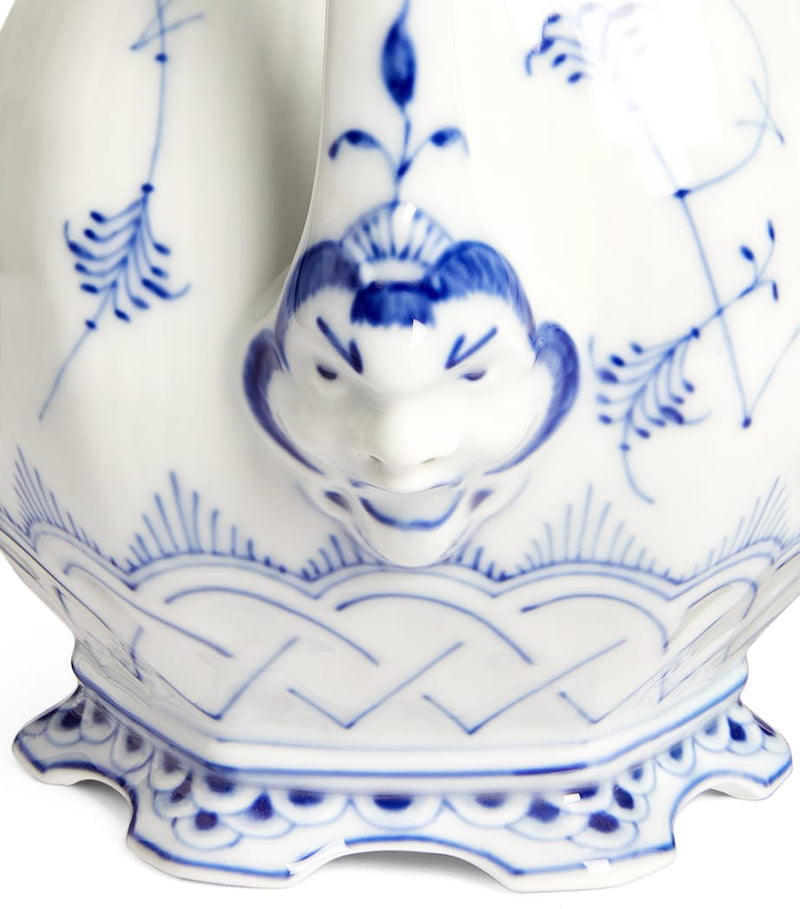 Royal Copenhagen Blue Fluted Full Lace teapot 1L, imported from the UK